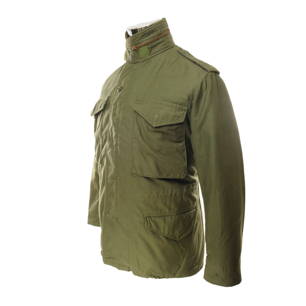 Vintage US Army M-1965 M65 Field Jacket Size XSmall Short 1981.  Stock No. : 8415-01-027-6032  DLA100-81-C-2485
