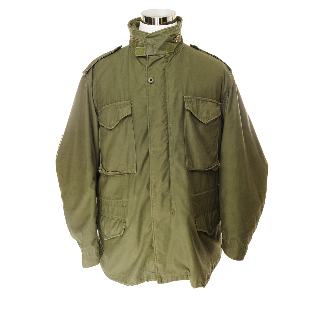 Vintage US Army M-1965 Field Jacket 1978 size Large Regular.  Stock No. 8415-00-782-2942 DLA100-78-C-1088