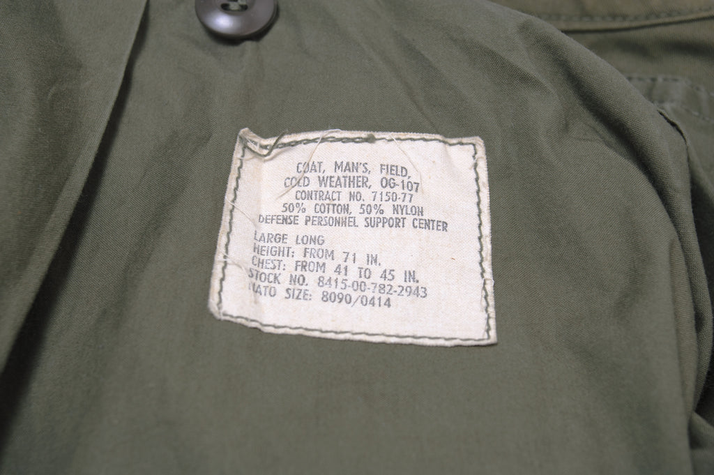 USAF US Air Force M-1965 M65 Field Jacket 1970's Vietnam War – Rare ...