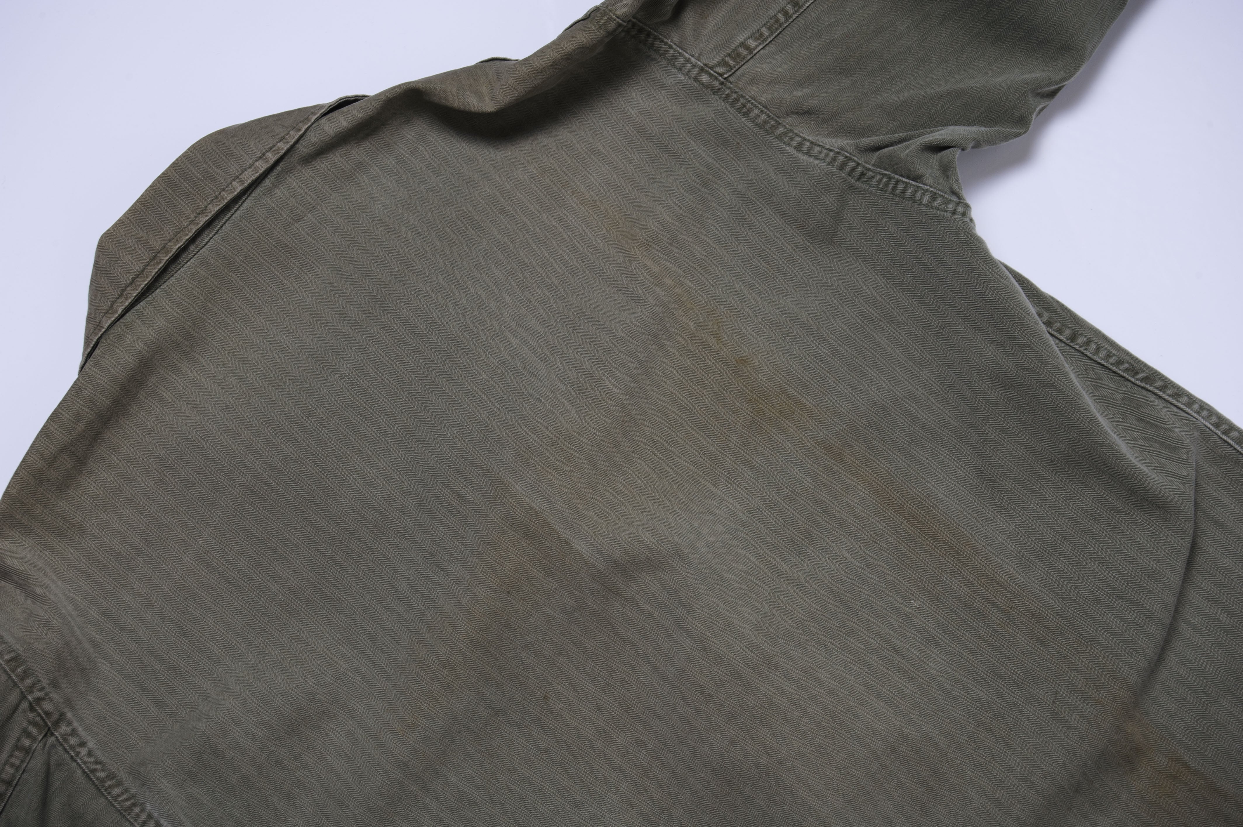 US Army Utility Shirt Herringbone 50's Korean War Size 34R – Rare