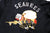 Vintage USN US Navy Seabees 1980 Tour Souvenir Jacket size Small.