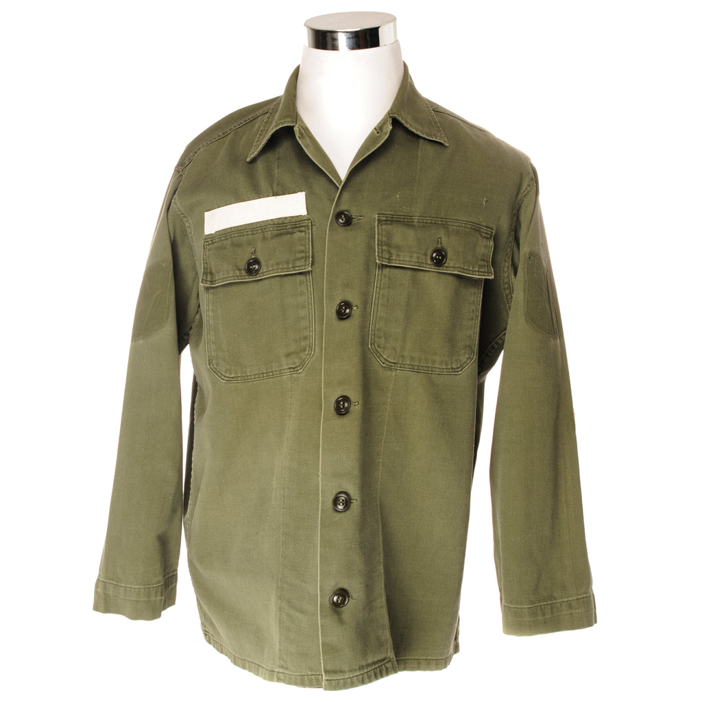 VINTAGE US ARMY UTILITY SHIRT P-58 P58 1958-1962 VIETNAM WAR SIZE LARGE