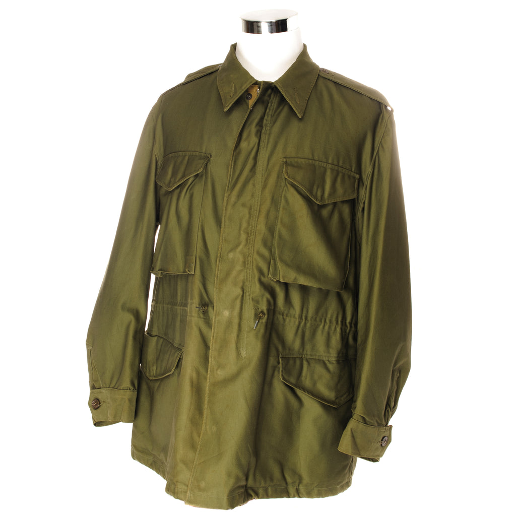 VINTAGE M-1951 M51 FIELD JACKET 1955 EARLY VIETNAM WAR SIZE MEDIUM REGULAR DEADSTOCK