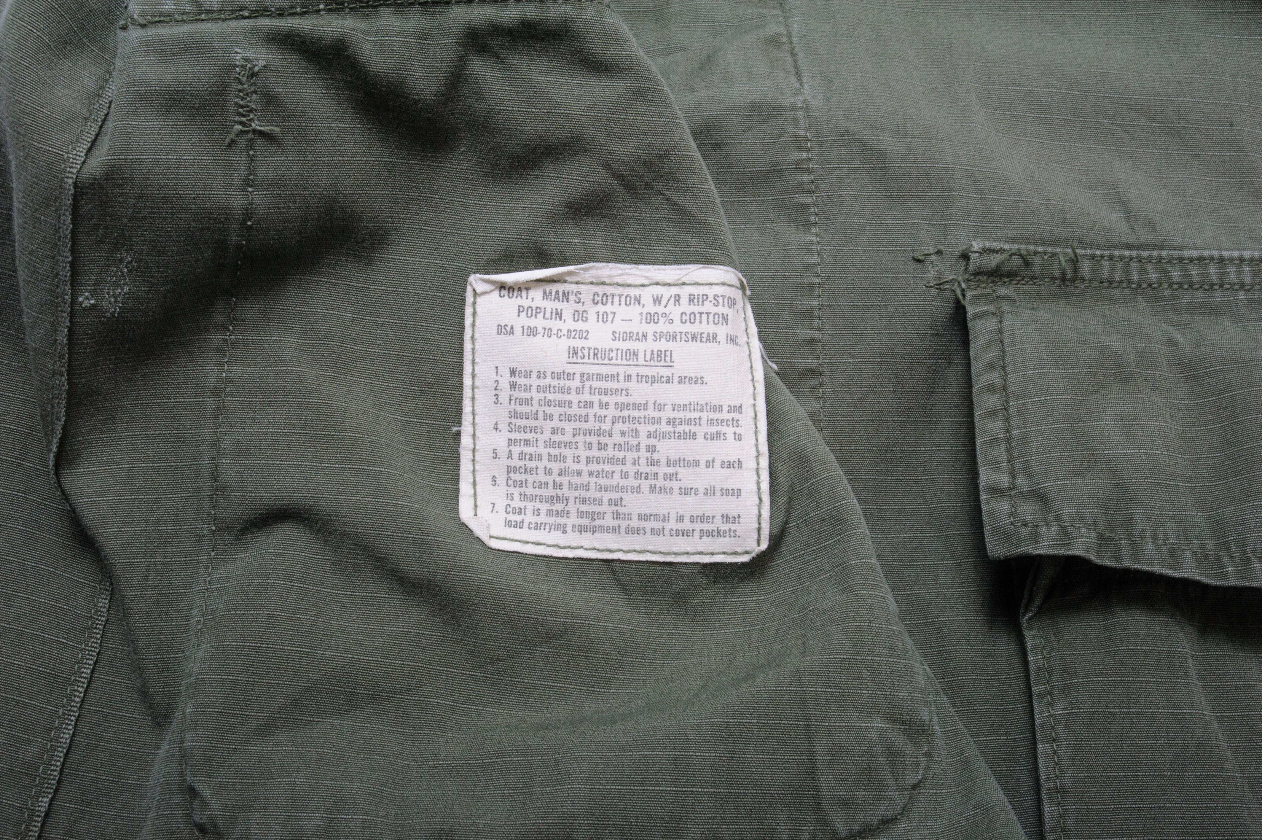 US Army Tropical Combat Jacket | Combat Jackep Vietnam War