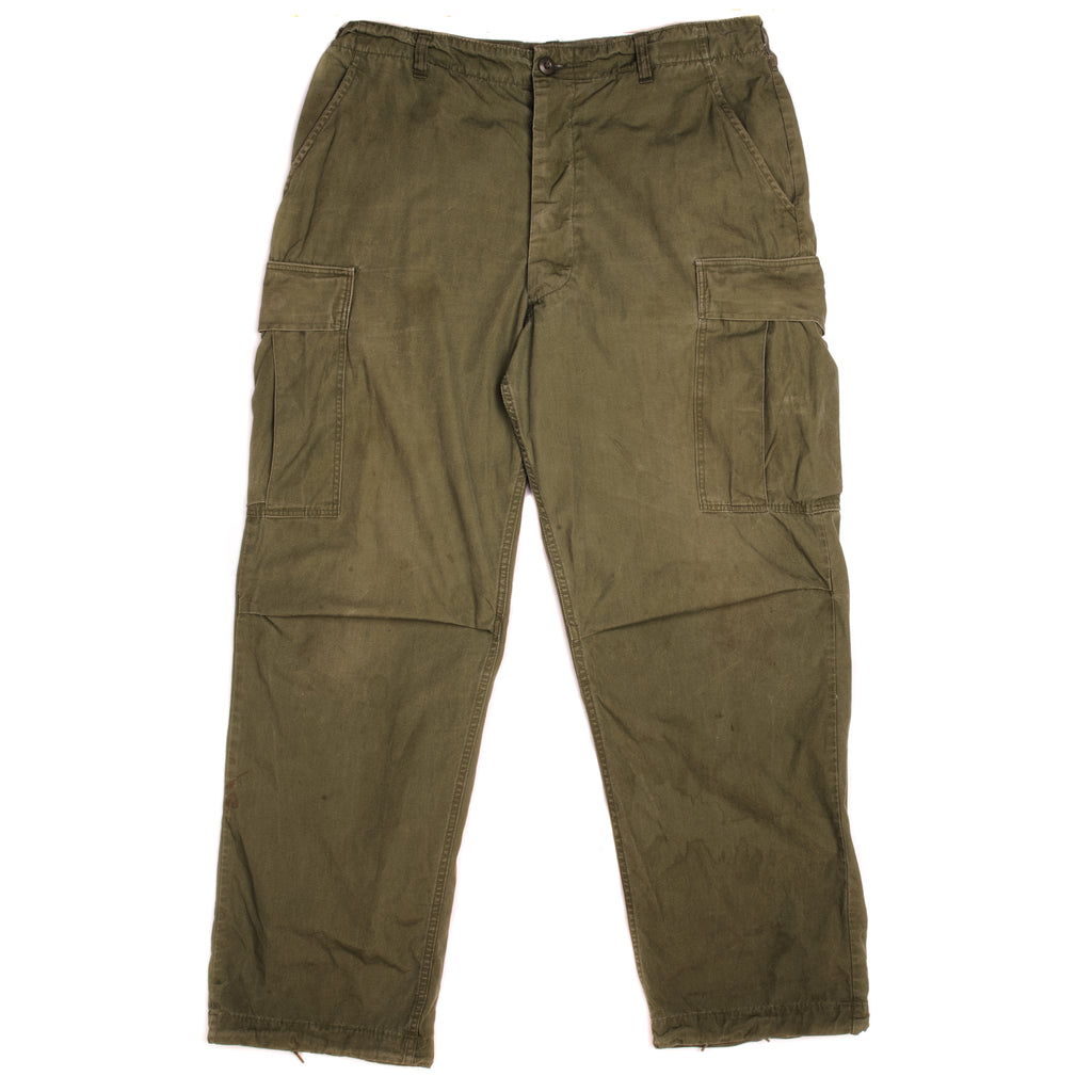 Vintage US Army Tropical Combat Pants 4th Pattern 1967 Vietnam War Size Large.