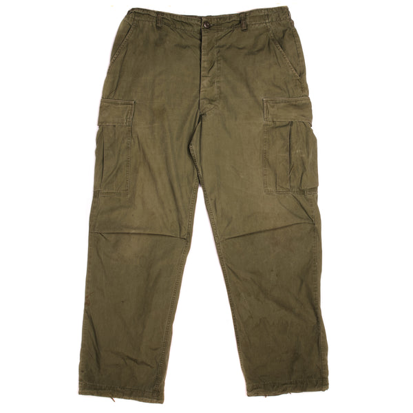 Vintage US Army Tropical Combat Pants 4th Pattern 1967 Vietnam War Size Large.