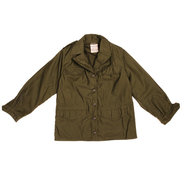 Vintage Us Army Woman's Field Jacket 1975 Size 12R.  Stock No. : 8415-00-136-5092  DLA100-75-C-0749