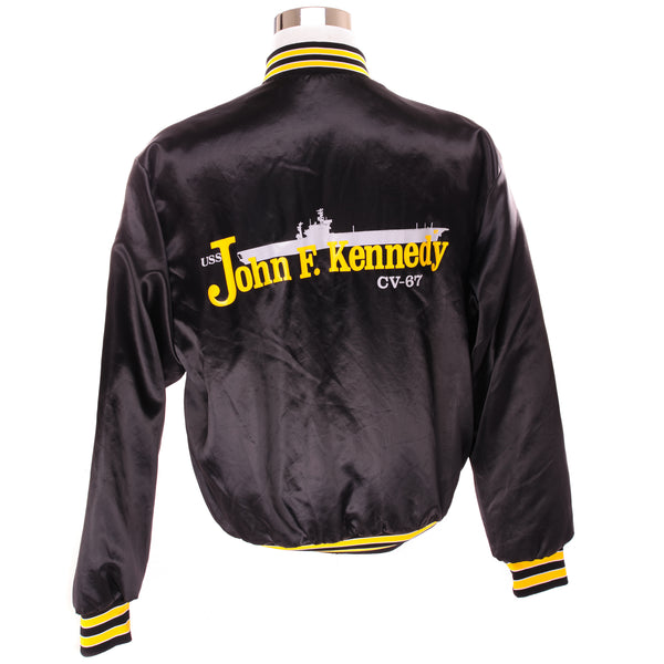 Vintage USS John F. Kennedy CV-67 Swingster Souvenirs Jacket Size Large Made In USA.