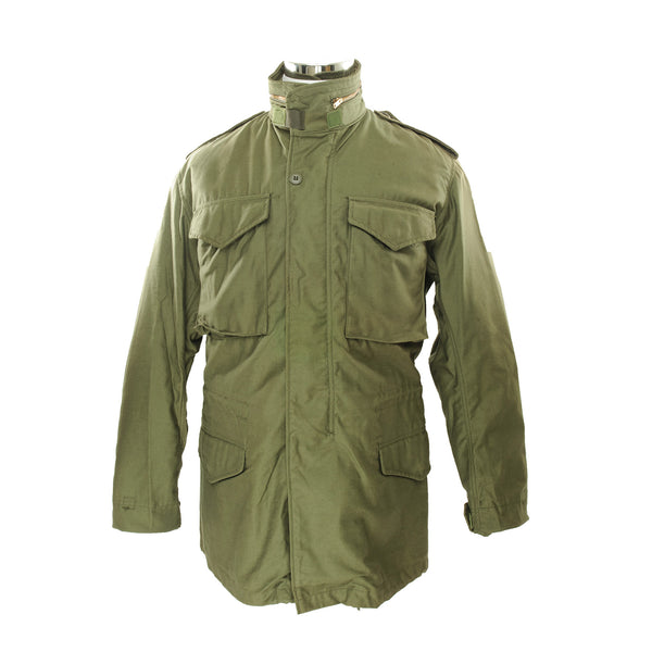 VINTAGE US ARMY M-1965 M65 FIELD JACKET 1982 SIZE SMALL LONG
