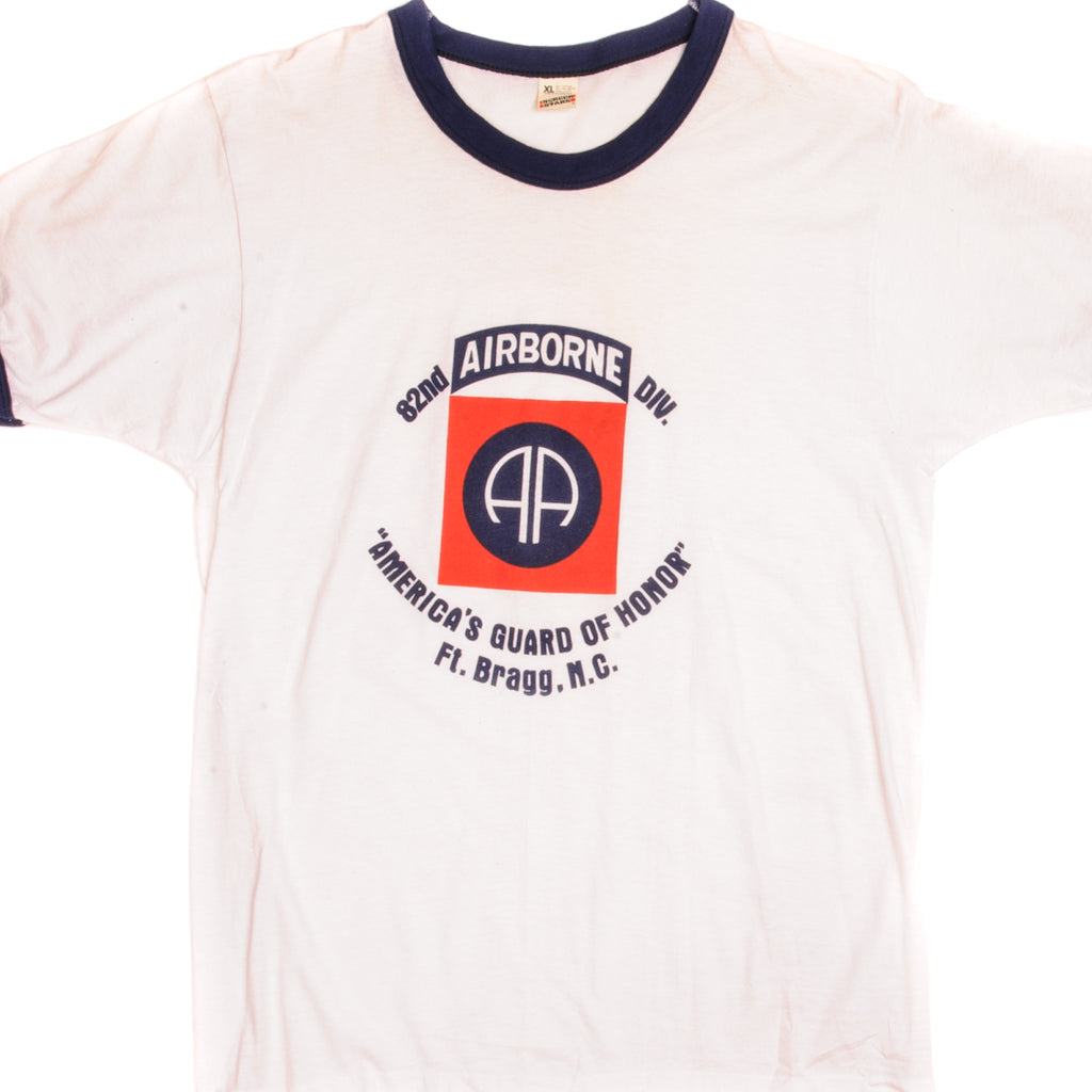 ヴィンテージ 米陸軍第82空挺師団 Tシャツ 1980年代 サイズM アメリカ製