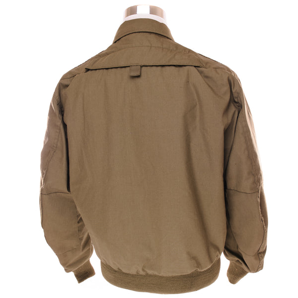 Vintage US Army Cold Weather Jacket High Temperature Resistant 1985 Size Medium Regular Deadstock.  DLA100-85-C-0776  Stock No. : 8415-01-074-9420