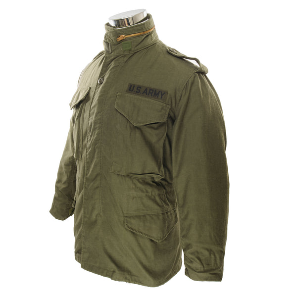 Vintage US Army M-1965 M65 Field Jacket 1980 Size XSmall Short Like New  Stock No. : 8415-01-027-6032  ULA 100-81-C-3071