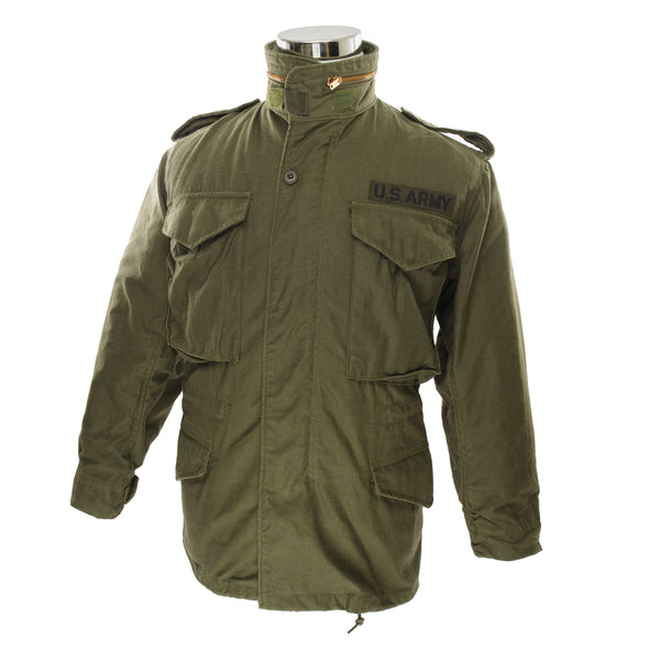 Vintage US Army M-1965 M65 Field Jacket 1980 Size XSmall Short Like New  Stock No. : 8415-01-027-6032  ULA 100-81-C-3071