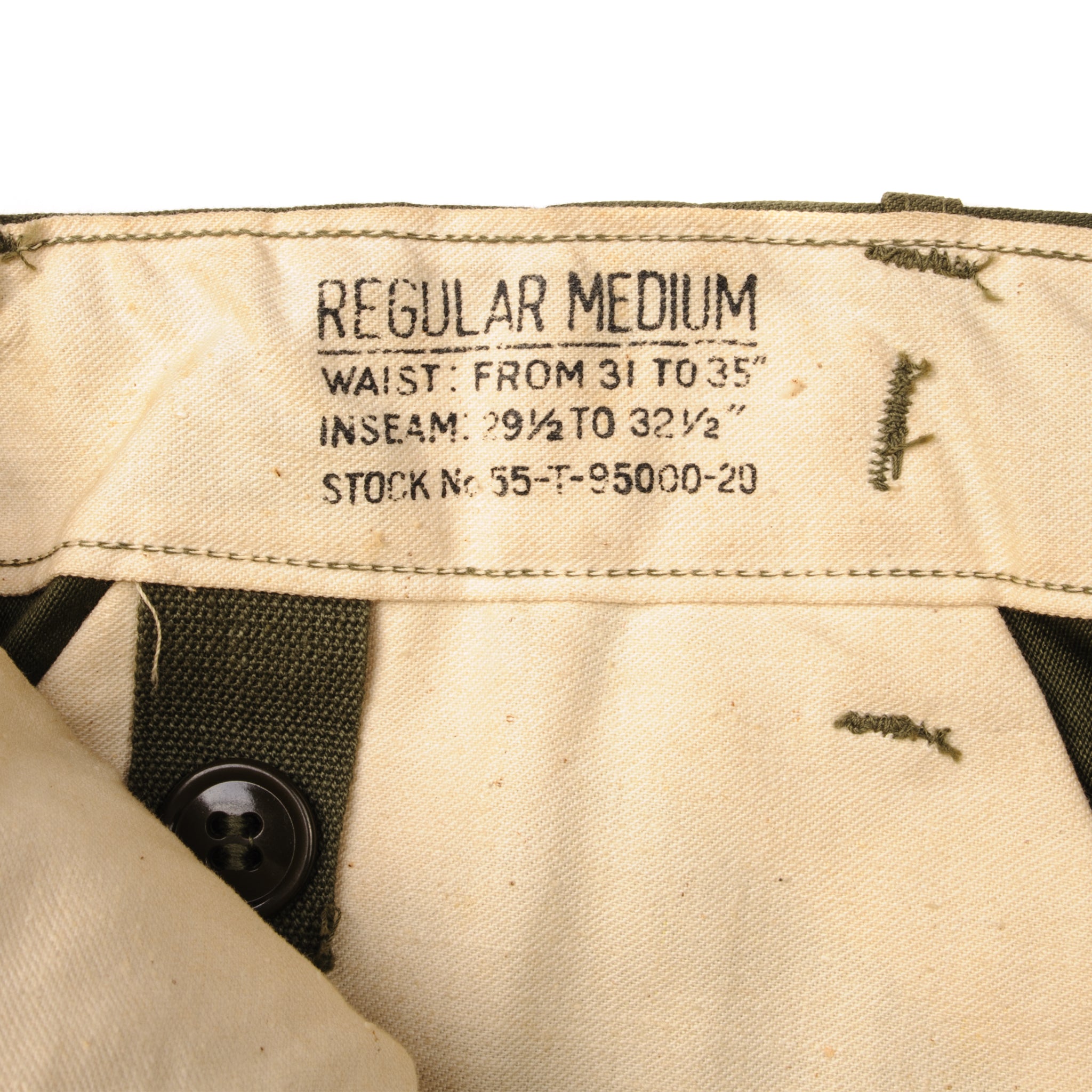 VINTAGE US ARMY M-1951 M51 FIELD TROUSERS PANTS 1952 KOREAN