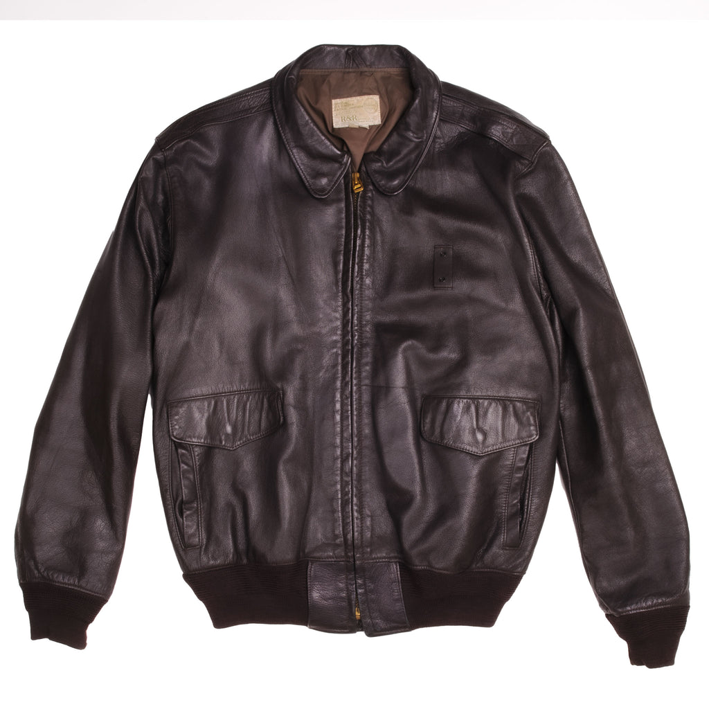 Vintage Official US Border Patrol Uniform Leather Jacket Size 48