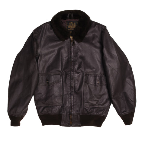 Vintage USN US Navy Leather Flight Jacket Type G-1 G1 Size 46L  DWC 41 - 00-220  ORDER No. 954383282