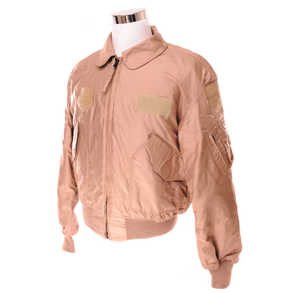 Vintage US Air Force CWU 45/P 45P Desert Tan Winter Flight Jacket 2005 Size XLarge.  The military Flight Jacket CWU-45P is still currently used, it was made for colder weather and is fire resistant.  8415-01-491-6127  MIL-J-83388E  SP0100-05-D-4010