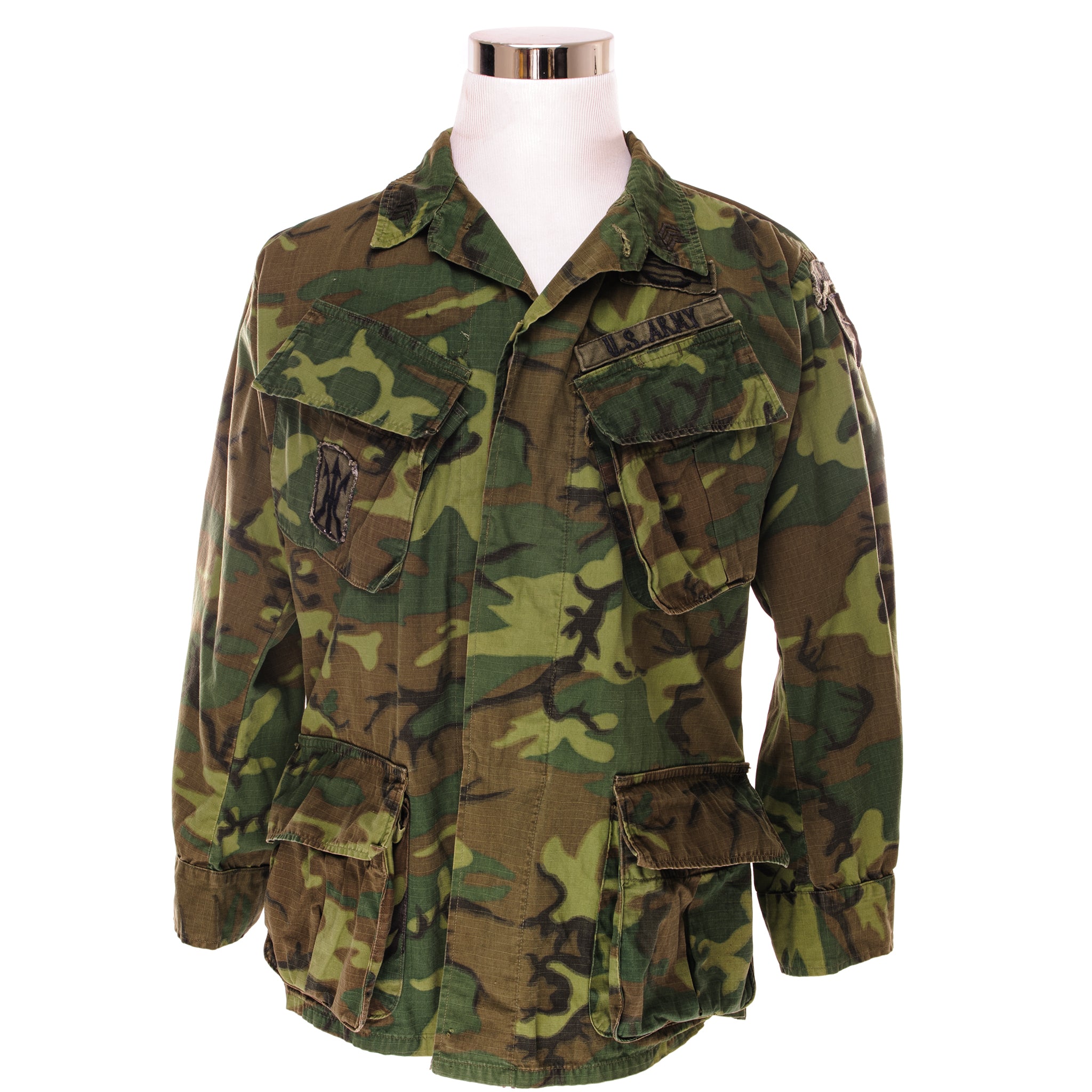 Vietnam War Era ERDL erdl Patched Jungle Jacket Green Dom