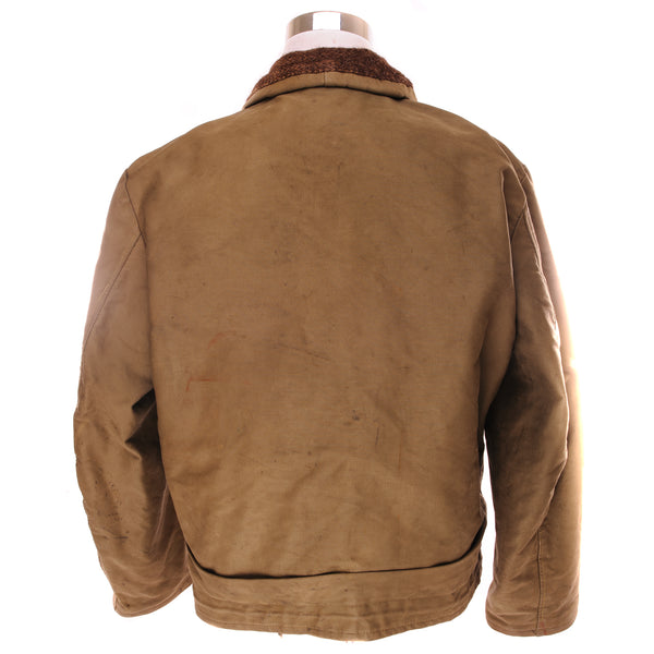 Vintage USN Alpaca N1 Deck Jacket World War 2 Era Size Large.