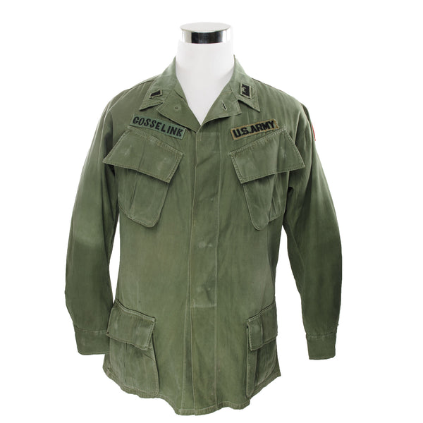 Vintage Us Army Tropical Combat Jacket 3Rd Pattern 1967 Vietnam War Size Medium Long  DSA 100-67-C-3153