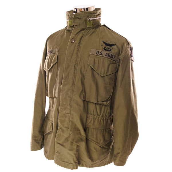 Vintage US Army M-1965 Field Jacket 1967 Vietnam War Size Medium Short.  Stock No. 8405-782-2938  DSA-100-67-C-0159