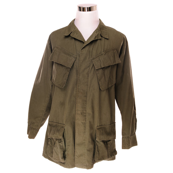 Us Army 1968 Vietnam Tropical Combat Jacket 4th Pattern With Star Stamped Size Large Long.