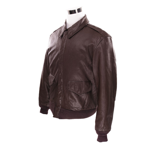 Vintage COOPER USAF Flight Leather Jacket Cooper Type A-2 Size 42R.  Under exclusive manufacturing by the Cooper Defense Contract Division U.S. Air Force.   GAC 201-01-8101M CSN 8720-01-8243400