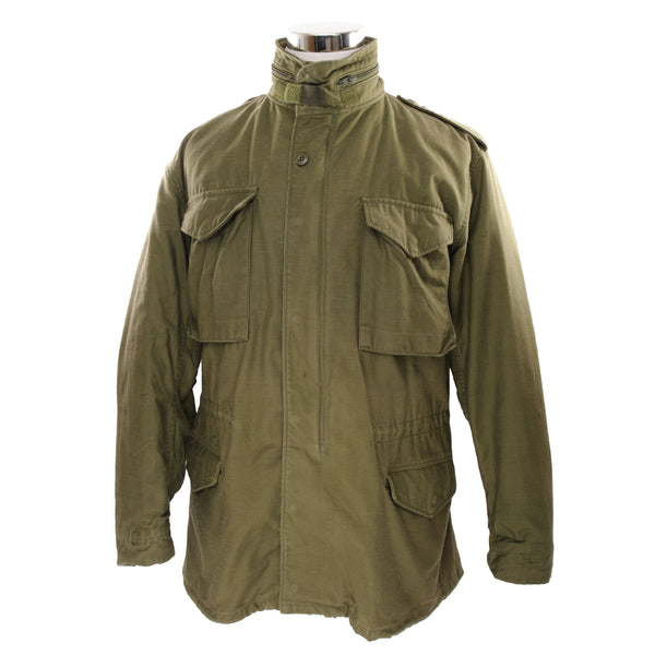 Vintage Us Army M-1965 M65 Field Jacket 1985 Size Medium Long  STOCK NO. 8415-00-782-2940  DLA100-86-6-0442