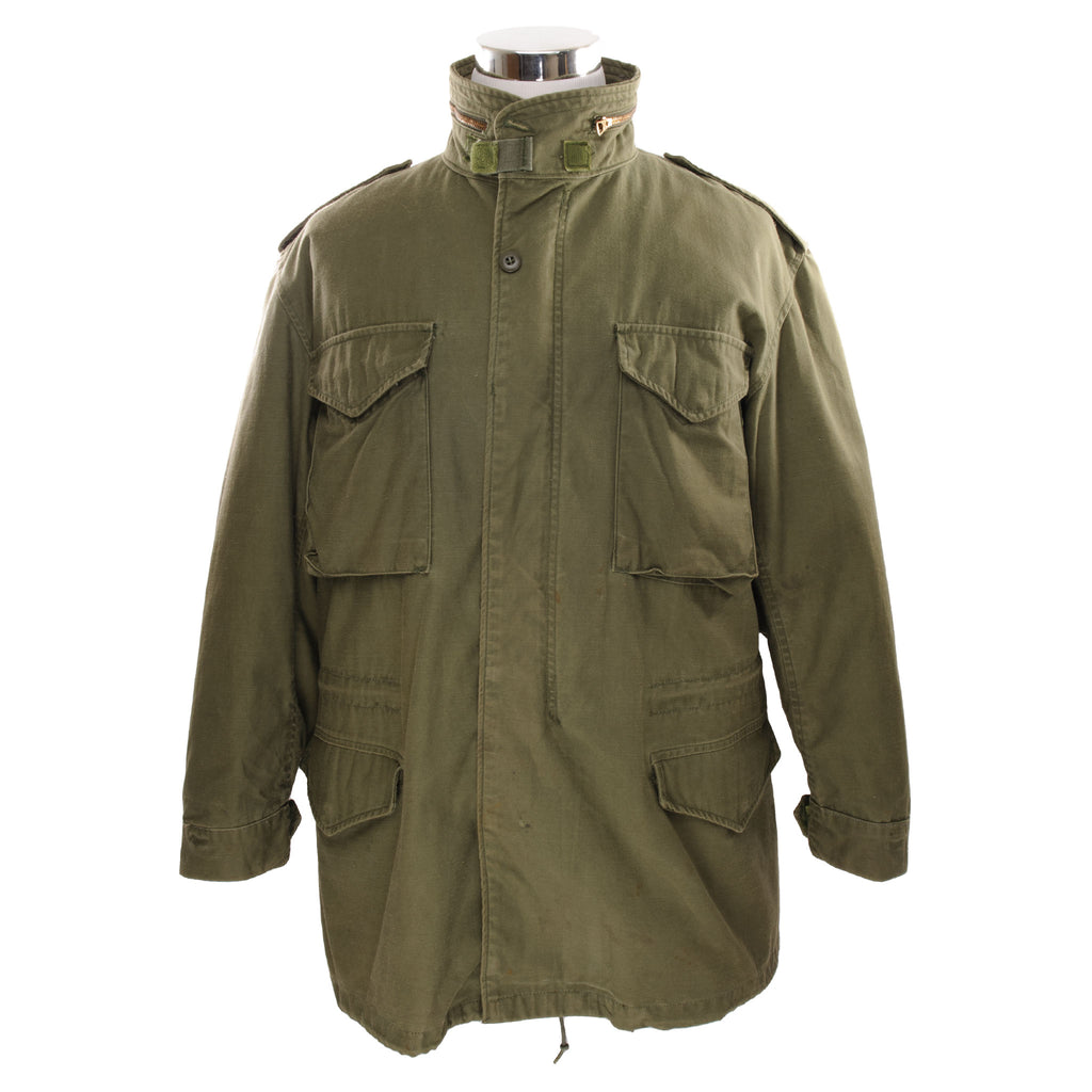 Vintage Us Army M-1965 M65 Field Jacket 1980 Size Large Long  STOCK NO.8415-00-782-2943  DLA100-80-C-3302