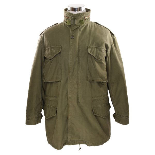 Vintage Us Army M-1965 M65 Field Jacket 1980 Size Large Long  STOCK NO.8415-00-782-2943  DLA100-80-C-3302