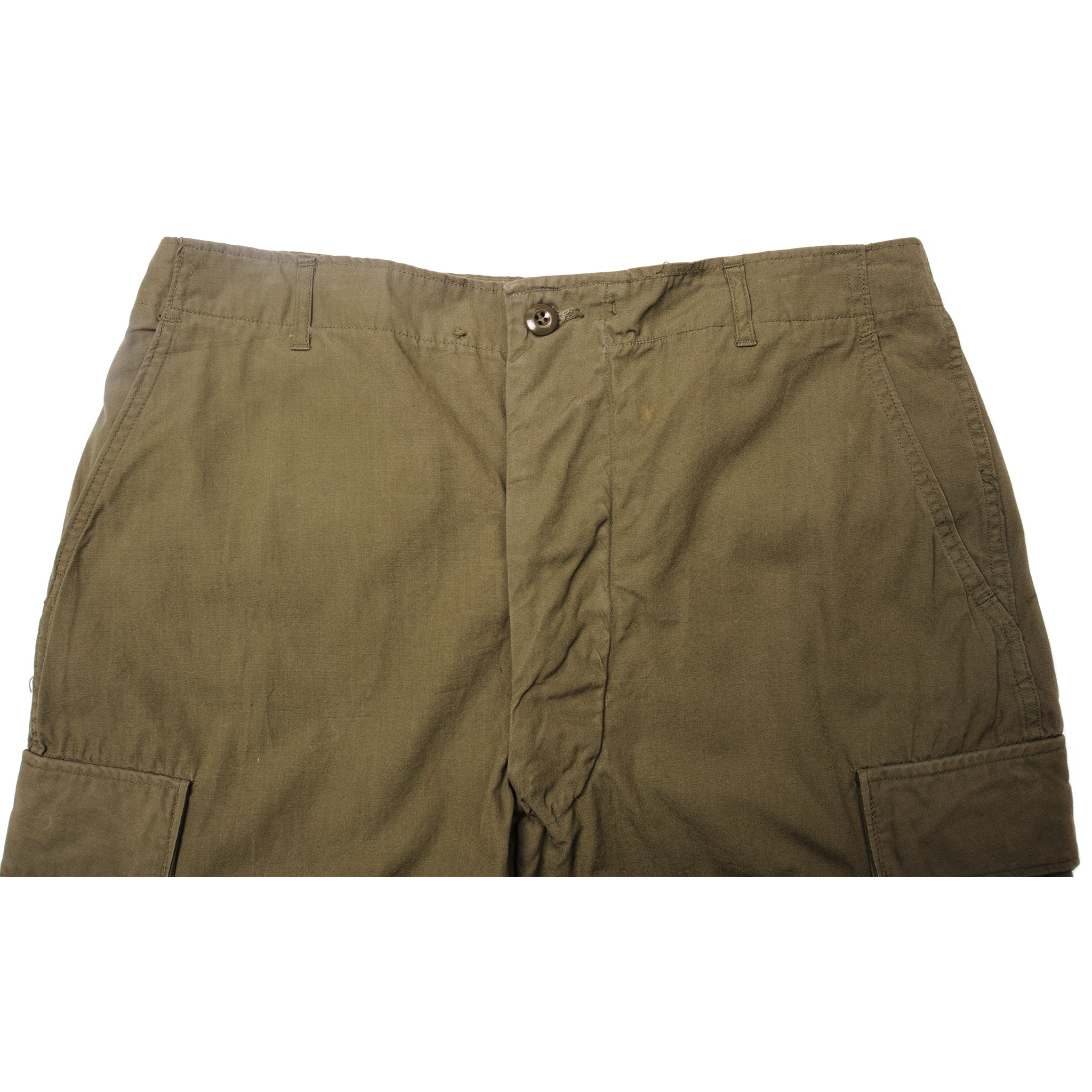 VINTAGE US ARMY TROPICAL COMBAT PANTS 4TH PATTERN 1966 VIETNAM WAR SIZE LARGE SHORT DEADSTOCK