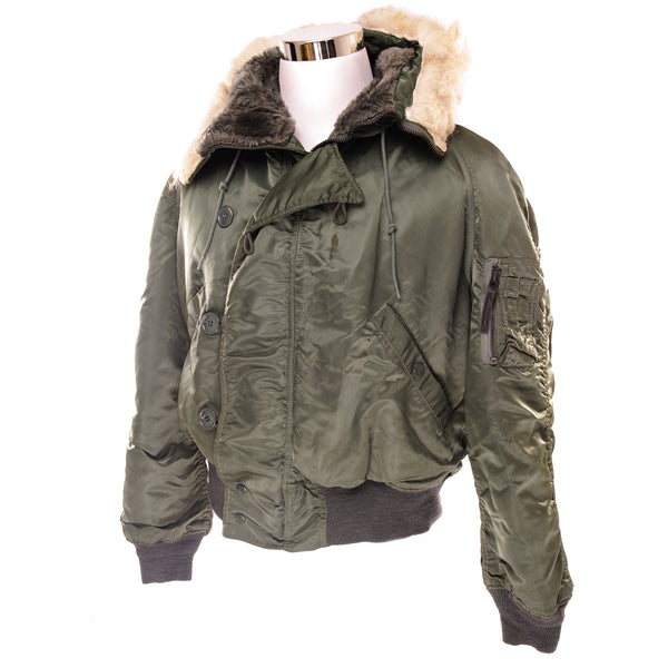 Vintage US Army Parka ECW Flight Jacket N2B 1985 Size Large.  Stock No. 8415-00-118-7574  DLA 100-85-C-0425