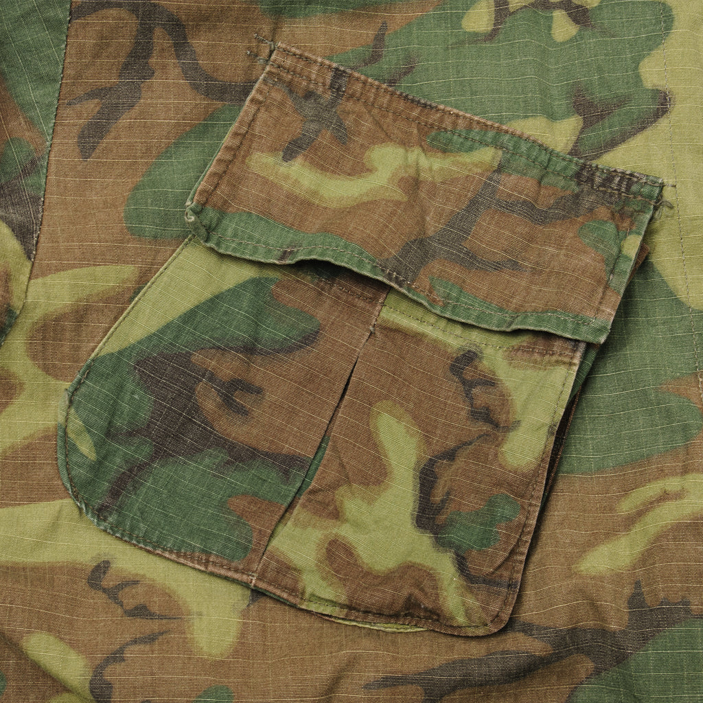 VINTAGE US ARMY TROPICAL COMBAT JACKET 5TH PATTERN ERDL 1968 VIETNAM W ...