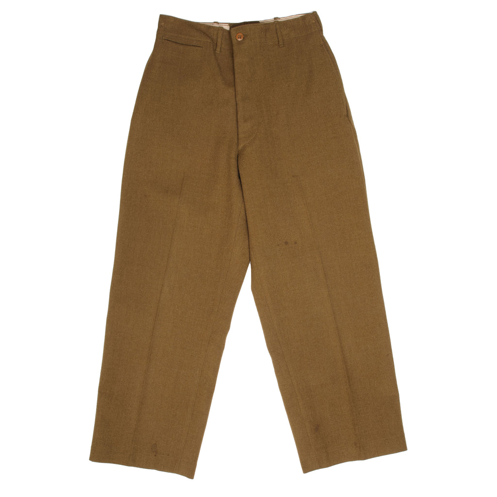 Vintage US Army Field Trousers Wool Pants World War 2 Size W29 L31  Stock No: 55-T-35029-31  December 4, 1944