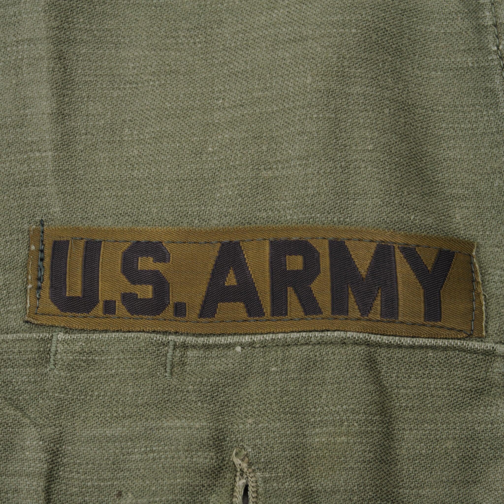 Vietnam War - U.S. P64 Utility Shirt with Leather Medic Patch - M1