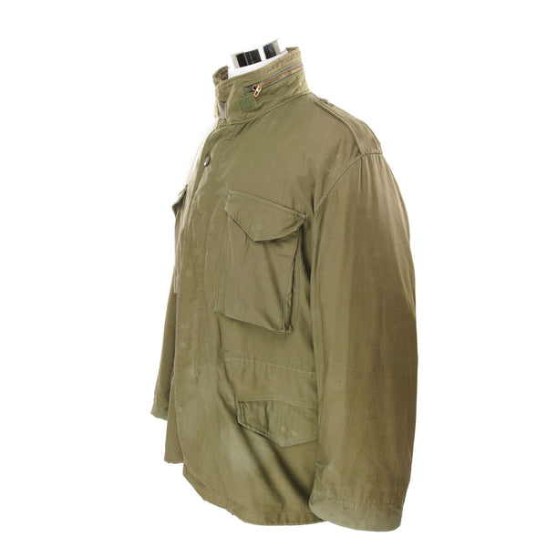 Vintage Us Army M-1965 M65 Field Jacket 1981 Size Large Regular With Liner  STOCK NO. 8415-00-782-2942  DLA100-81-C-3070