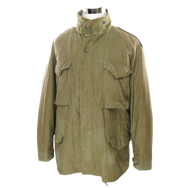 Vintage Us Army M-1965 M65 Field Jacket 1981 Size Large Regular With Liner  STOCK NO. 8415-00-782-2942  DLA100-81-C-3070