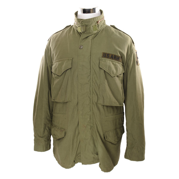Vintage Us Army M-1965 M65 Field Jacket 1976 Size Large Short With Liner  Stock No.: 8415-00-782-2941  DSA100-76-C-0739