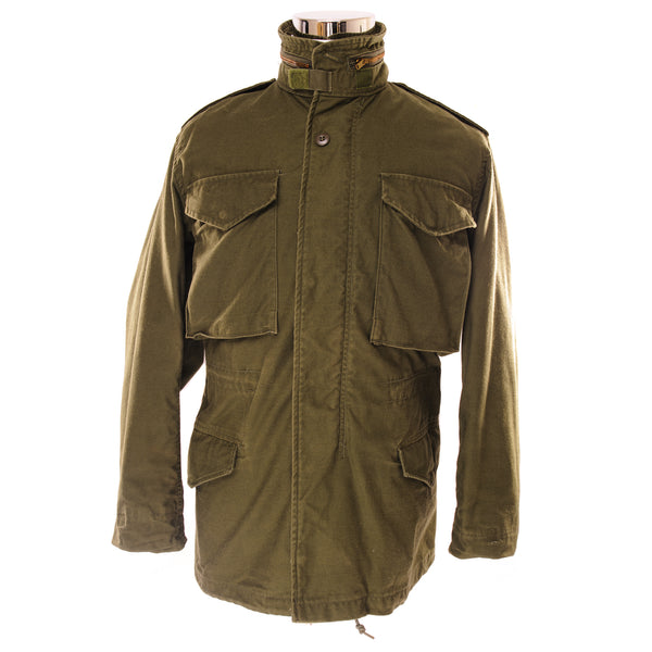 Vintage Us Army M-1965 M65 Field Jacket 1976 Size XSmall Regular.  Stock NO : 8415-00-782-2933  Nato Size : 7080/7484  DSA100-76-C-0605
