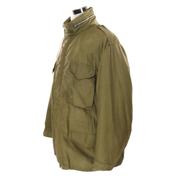Vintage Us Army M-1965 M65 Field Jacket 1969 Vietnam War Size XLarge Regular With Liner  Stock No. 8405-782-2945  DSA 100-69-6-2484
