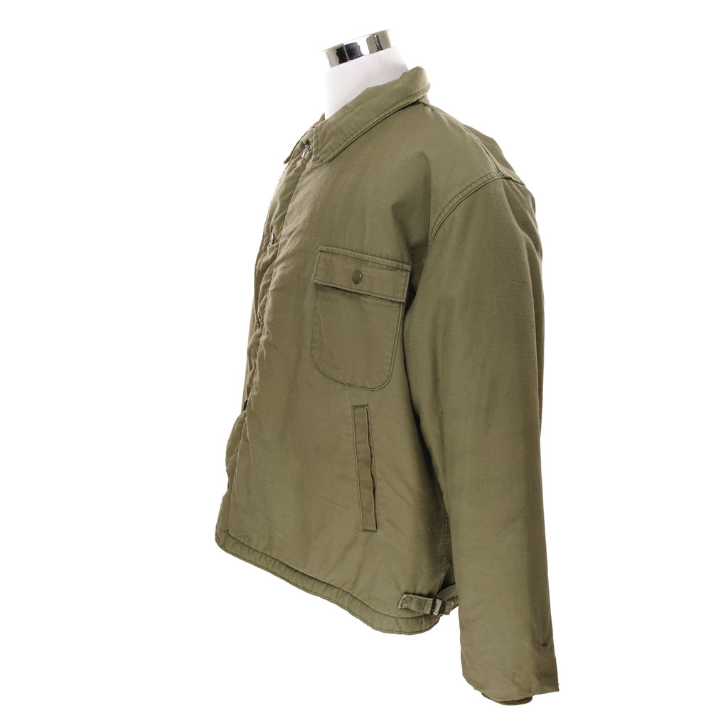Vintage USN US Navy A-2 A2 Deck Jacket Cold Weather 1977 Size 2XL XXL