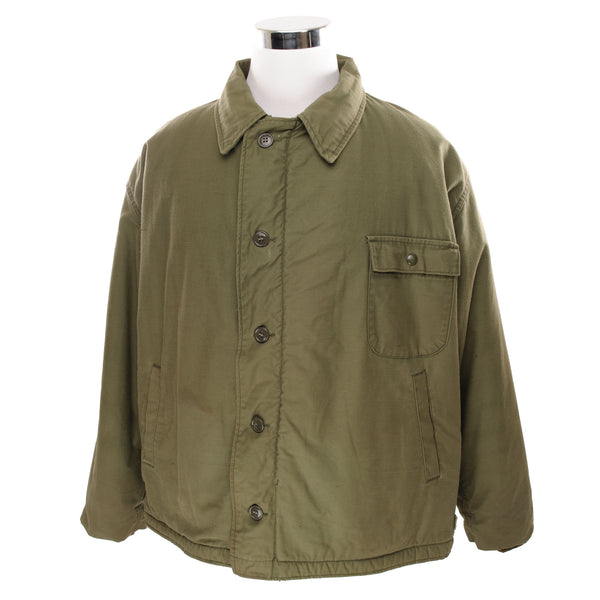 Vintage USN US Navy A-2 A2 Deck Jacket Cold Weather 1977 Size 2XL XXL