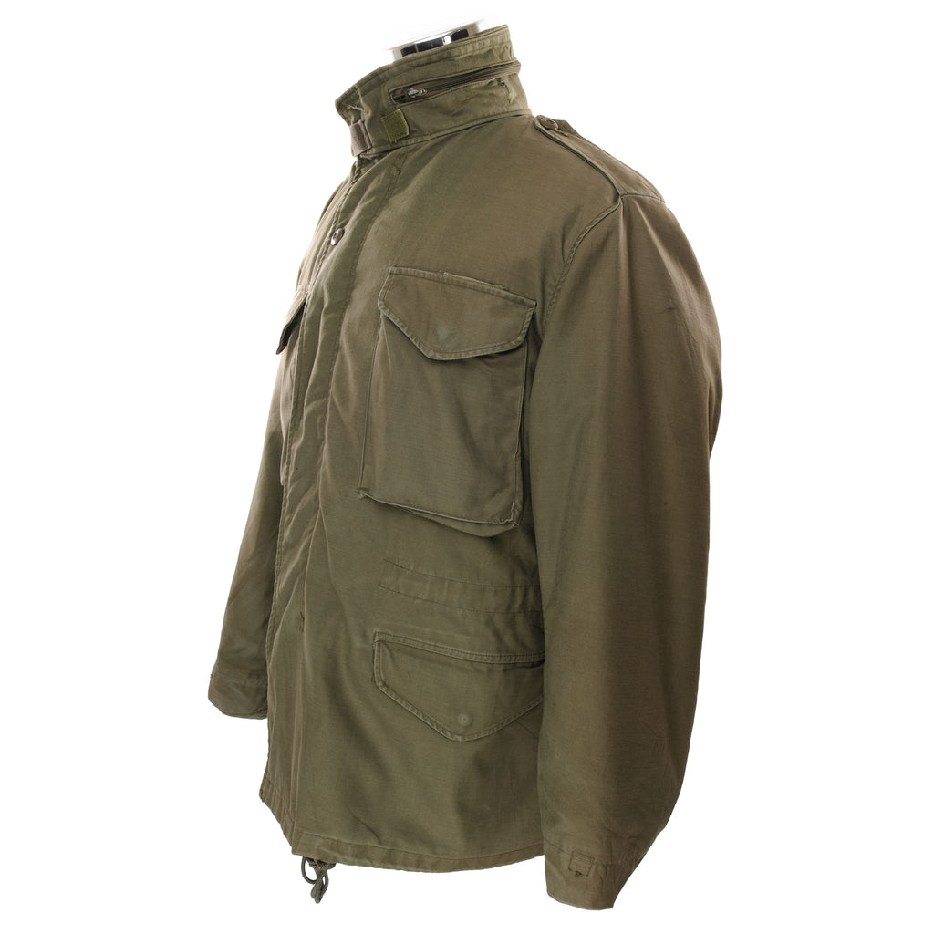 Vintage Us Army M-1965 M65 Field Jacket 1981 Size Medium Regular With Liner  STOCK NO. 8415-00-782-2939  DBA 103-81-8-614