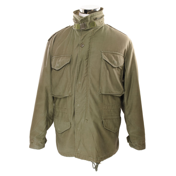 Vintage Us Army M-1965 M65 Field Jacket 1981 Size Medium Regular With Liner  STOCK NO. 8415-00-782-2939  DBA 103-81-8-614