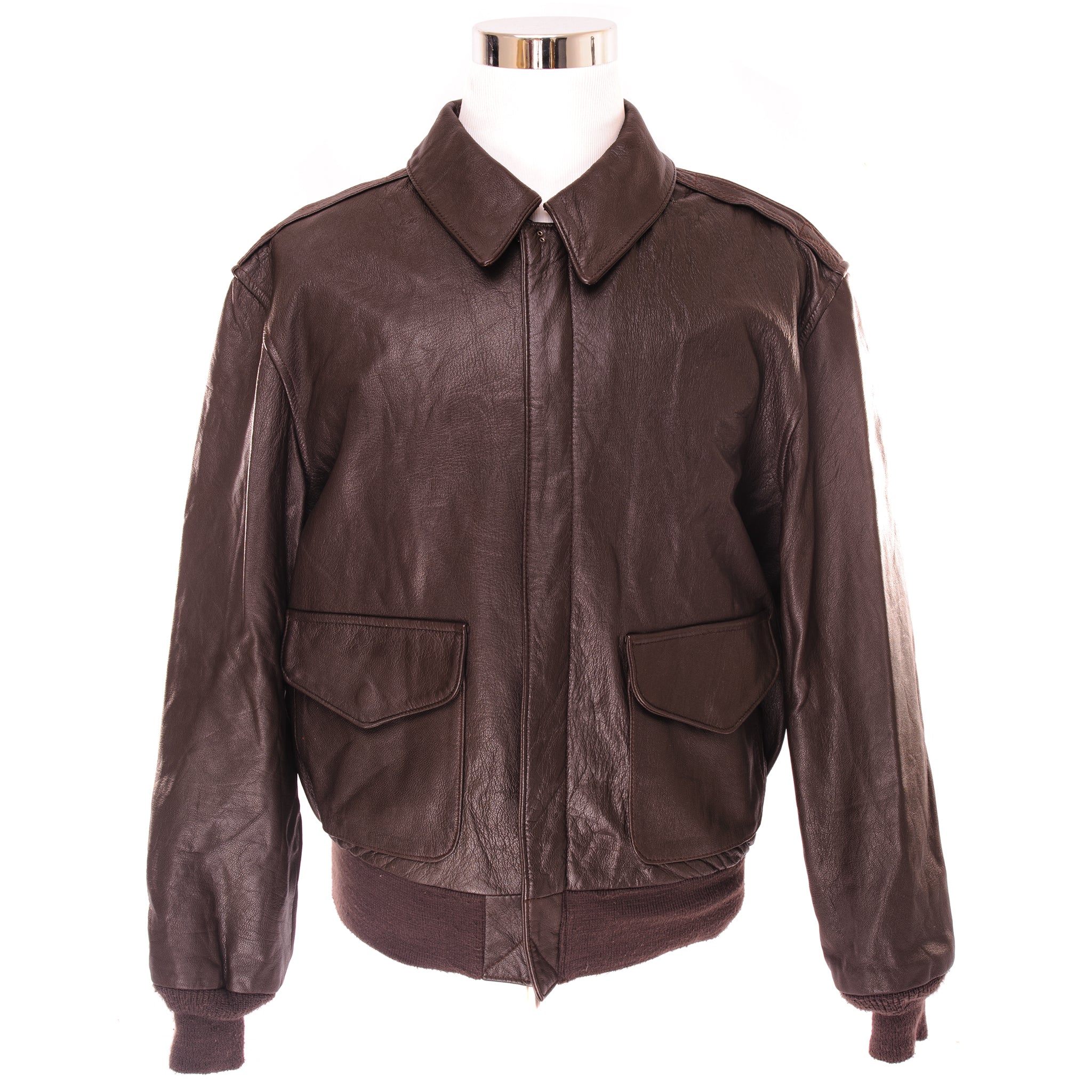 VINTAGE COOPER US AIR FORCE LIGHT LEATHER JACKET TYPE A2 SIZE 42R Rare Gear USA