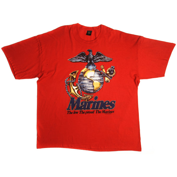 Vintage USM US Marines Tee Shirt 1993 Size XXL Made In USA With Single Stitch Sleeves.