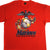 Vintage USM US Marines The Few The proud The Marines Tee Shirt 1993 Size XXL Made In USA With Single Stitch Sleeves.