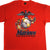 Vintage USM US Marines The Few The proud The Marines Tee Shirt 1993 Size XXL Made In USA With Single Stitch Sleeves.