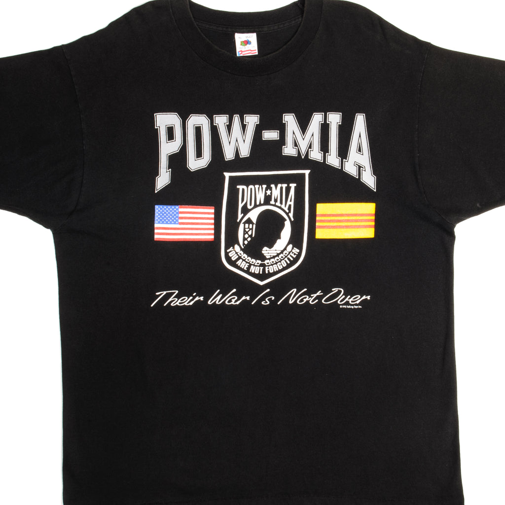 VINTAGE POW-MIA TEE SHIRT 1992 SIZE XL MADE IN USA