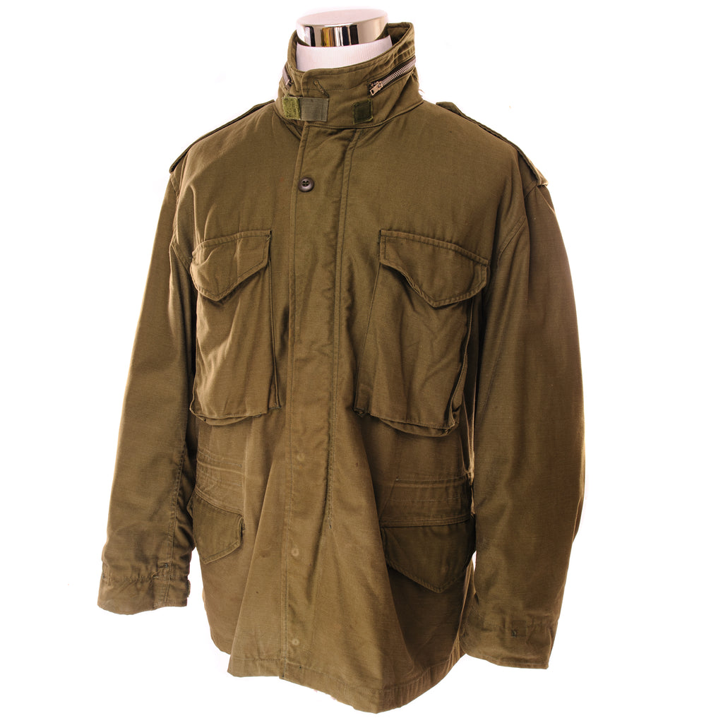 Vintage US Army M-1965 Field Jacket 1969 Vietnam War size Large Short.  DSA 100-69-C-1006  Stock No. 8405-782-2941